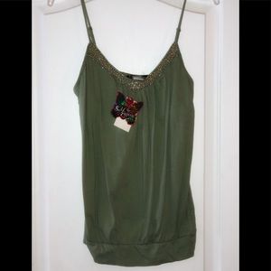 Self Esteem Hunter Green tank top